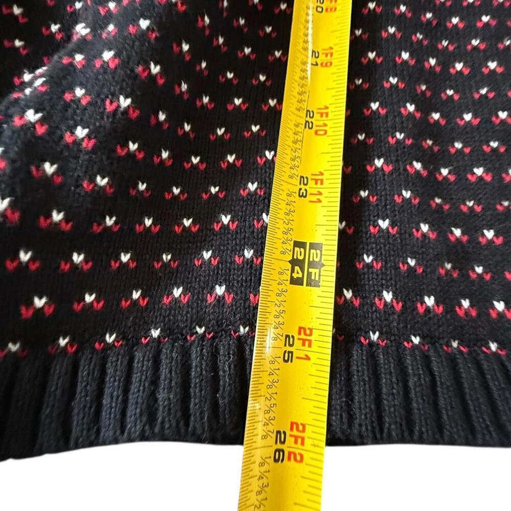 Karen Scott Black & Red Patterned Turtleneck Sweater – Size XXL - Picture 4 of 4